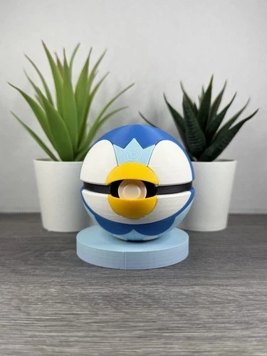 Pokemon TCG Piplup Inspired 3D Printed Pokeball