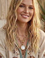 Julie Vos Clear White Crystal Statement Toggle Link Necklace Pendant Bee 19”NWOT