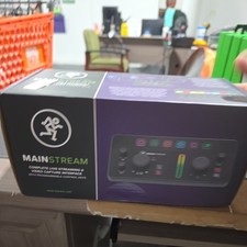New Mackie MainStream Complete Live Streaming Video Capture Recording Interface