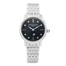 An image depicting Fredrique Constant Slimline Moonphase Diamond Women's Metal Watch 146713415