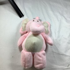 Kellytoy Pink Elephant Rattle Crinkle Ears 17" Plush Toy