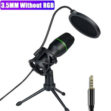 Professional Condenser Microphone Kit, RGB Lighting & Tripod Stand, Perfect for 