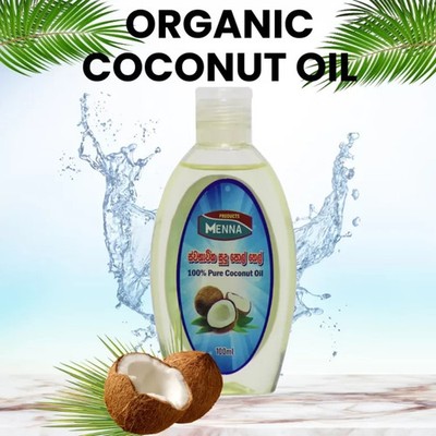 Extra Virgin Coconut Oil 100ml   Pure and Organic Cold-Pressed Oil