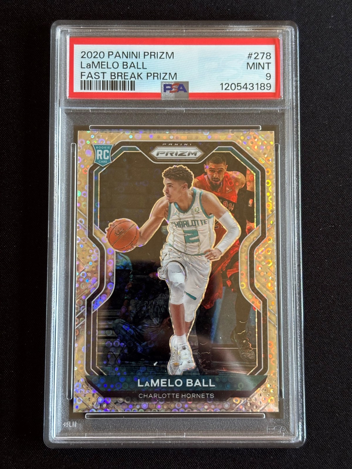 LaMelo Ball 2020-21 Prizm #278 Fast Break Silver RC PSA 9