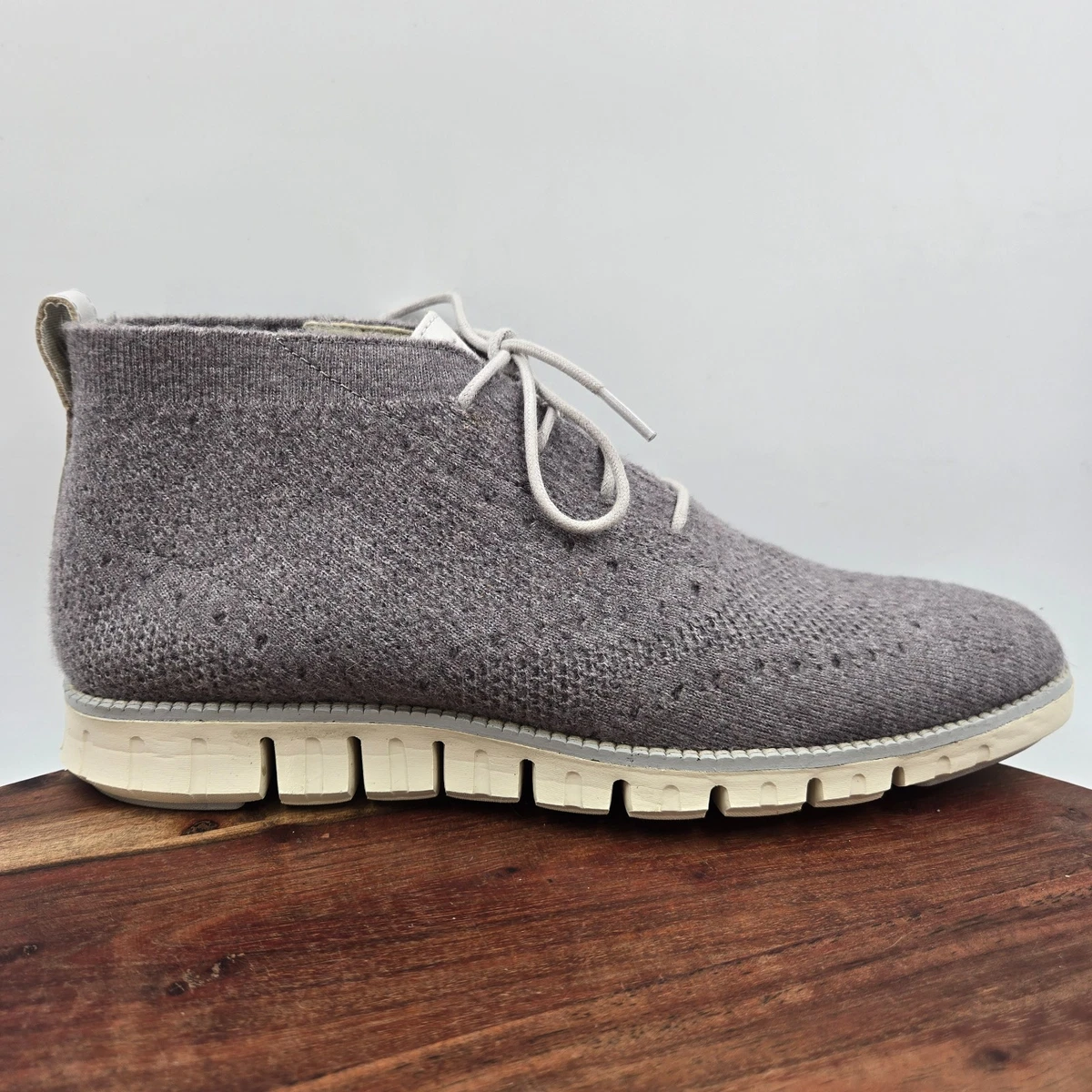Men\'s Gray Leather Lace-Up Cole Haan Boots Cole Haan Gray Boots for Men for Sale | Shop New & Used  main image 2