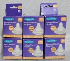NEW Lansinoh Natural Wave Nipples Fast Flow 6 Boxes  12 Nipples