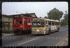 RTD-SCRTD. FLXIBLE BUS #7154. North Hollywood (CA). Original Slide 1975. PERy.