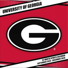Turner Licensing,  NCAA Georgia Bulldogs 2026 Wall Calendar, 12'' X 12'', 16-Mon
