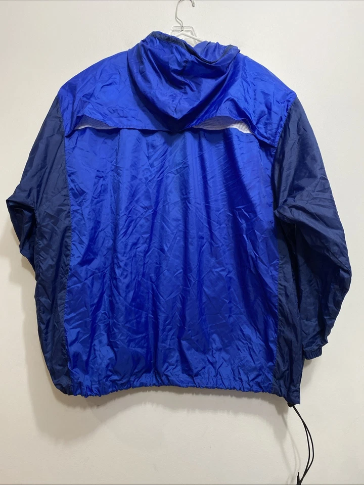 Chaqueta de Lluvia Rompevientos Pro Spirit DE COLECCIÓN 3XL Azul 1/2 Cremallera Bolsillo Cordones Foto 2 de 4