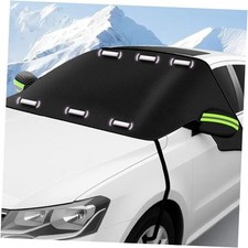Magnetic Windshield Cover for Snow and Ice, Winter Frost Protector with Green