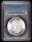 1885 S Morgan Silver Dollar PCGS MS-62