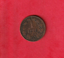 Austria  1 Kreuzer 1878  Fine (A6-0020)  COMBINE ORDERS