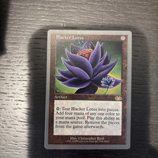 Magic the Gathering - Unglued - Blacker Lotus Artifact Card Very Good Condition