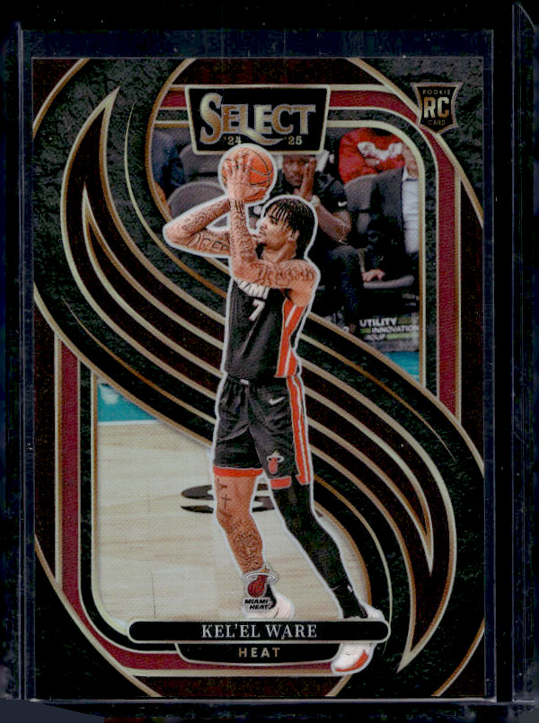 2024-25 Panini Select - Premier Level Kel'el Ware #191 Maroon Prizm /175 (RC)