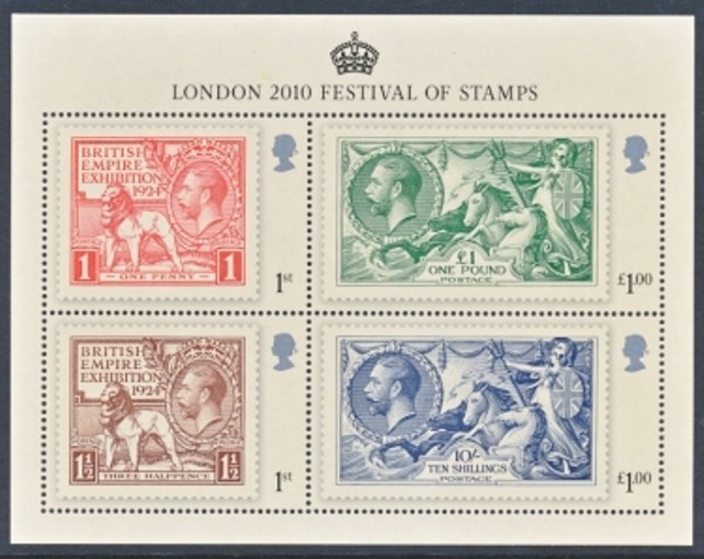 GB MNH Scott 2791a-2791a, 2010 London stamp Festival, Souvenir Sheet, see image
