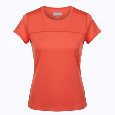 Berghaus Damen T-Shirt Größe 8 rot Voyager Tech Argentium feuchtigkeitsableitendes aktives T-Shirt