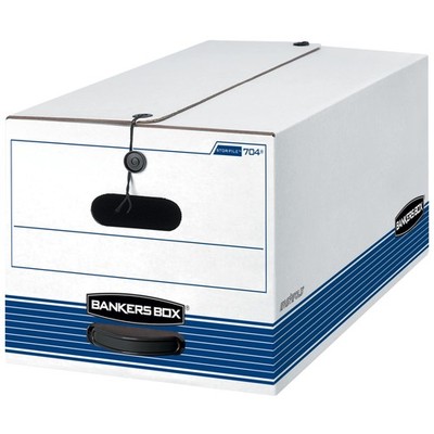 Bankers Box STOR/FILE Medium-Duty Storage Boxes, FastFold, String and Button, Le