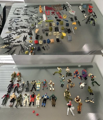 GI Joe Lot Figures, Parts , Weapons Accessories + Star Wars & More Mixed Toy Lot