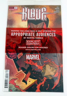 Blade #3 Marvel Red Band Variant Sealed Explicit Content Cover A 1st Print