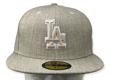 Los Angeles Dodgers Hat LA -New Era 59Fifty Fitted cap Beige size