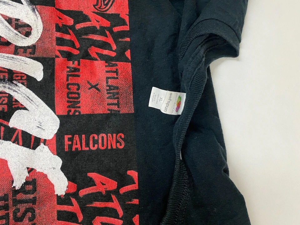 Camiseta para hombre Atlanta Falcons extra grande negra con gráfico de fútbol americano Foto 4 de 4
