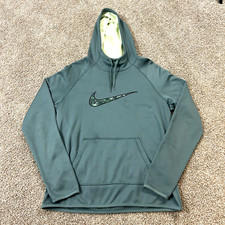 Nike Hoodie Therma Fit Training Pullover Womens Size Medium Green 847814 Fleece