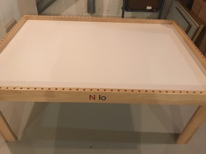 Details About Nilo N51 Kid S Table Works With Legos Duplo Trains Accessory Holes 49x33x19