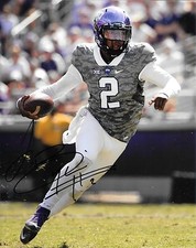 TREVONE BOYKIN HAND SIGNED TEXAS CHRISTIAN TCU HORNED FROGS 8X10 PHOTO W/COA
