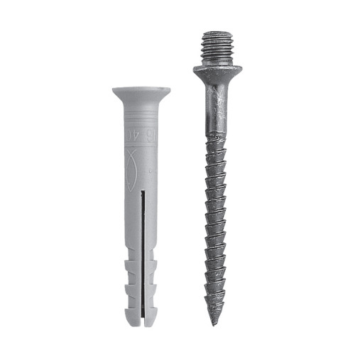 Offerta 100 Viti di Giunzione Collare 8x80mm Ferro Zincato + Tassello