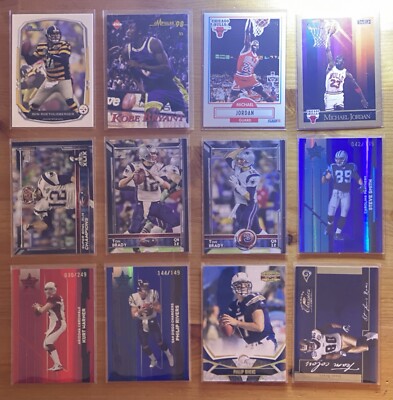 Sports Card Lot (Jordan, Brady, Bryant, # d + More)