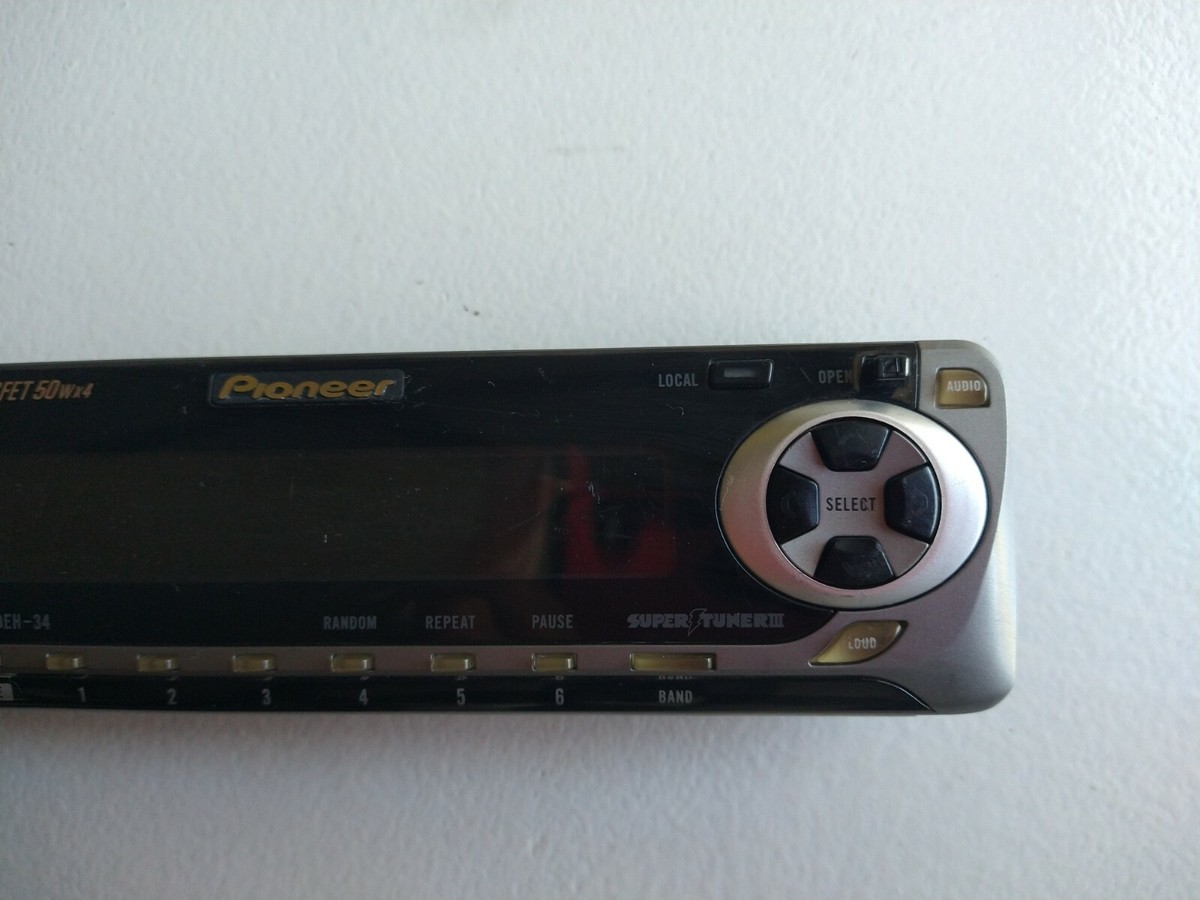 Pioneer DEH-34 MOSFET 50wx4 Car Stereo Faceplate only | eBay