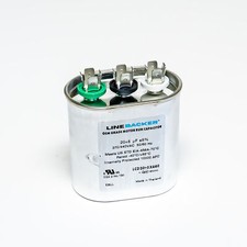 Supco Capacitor Oval Dual Run 20 5 uf mfd 370/440 Volts for HVAC Motors