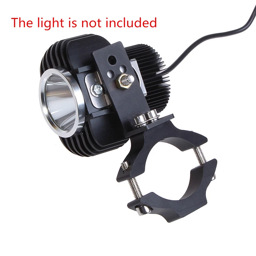 Pair Motorcycle Headlight Mount Bracket 22-36mm Tube Fork Spotlight Holder Clamp - Image 4 of 4