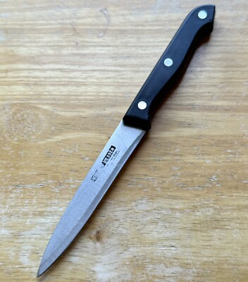 KUCHEN MESSER 4.75  Blade Stainless Steel Full Tang Steak Knife w/ Black Handle