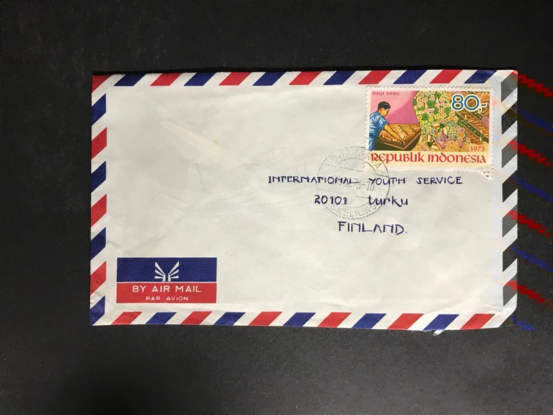 Indonesia #780//B242 Cover to Finland 1970-1999 Cover #876