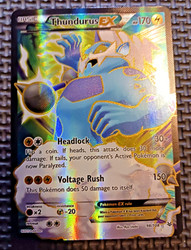 Thundurus EX Roaring Skies 98/108 Full Art Ultra Rare Holo