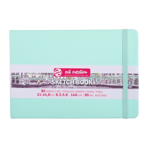 Skizzenbuch Hardcover A5 Querformat elfenbein 160 Seiten 140 g/m² - 80 einfache Blätter - Bild 2 von 14
