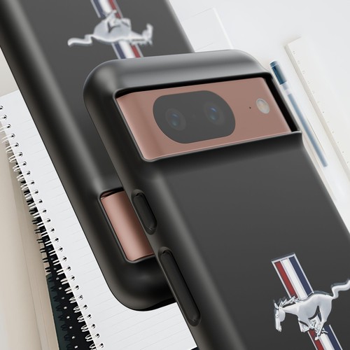 Black Tough Cases For iPhones, Samsung Galaxy Google Pixel Mustang GT Racing - Picture 116 of 210