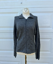 Inca Fashions 100 Alpaca Cardigan Gray Zipper Jacket XL NEW Sweater