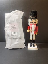 2022 Wondershop Classic Soldier Wooden Nutcracker Christmas Decor Swordman Sword