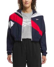 Reebok Women's Blue Classics Franchise Zip-Up Track Jacket Size XS
