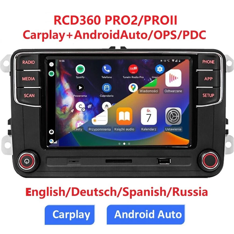 Deutsch Autoradio Carplay Android Auto RCD360 PRO2 330 Für VW GOLF PASSAT Touran