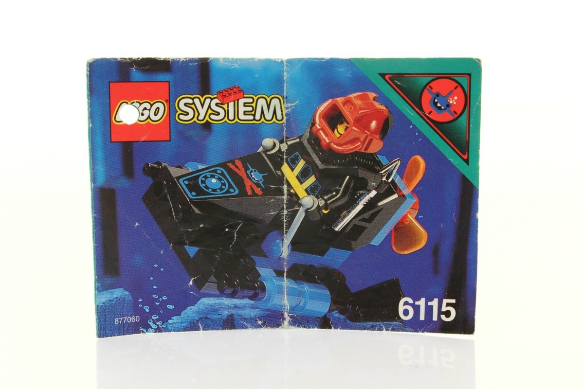 Lego Aquazone Aquanauts Set 6115 Shark Scout 100% complete +