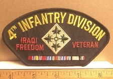 US Army - 4th Infantry Division - Iraqi Freedom Veteran Embroidered Patch