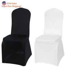 DH Fitted Stretchable Wedding Party Banquet Folding Chair Covers