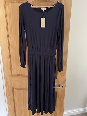 Boden Evelyn Jersey Midi Dress Navy - 12L | eBay UK