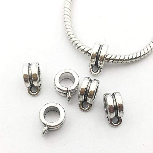100G (About 125Pcs) Mixed Tibetan Tube, Spacer Bail Bead Hanger Fit Charm Europe - Picture 5 of 12