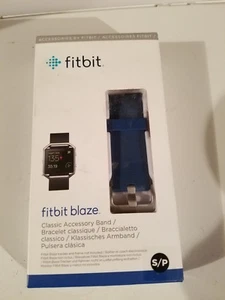 Bande d'accessoires Fitbit Blaze Classic, Bleu (Petit)