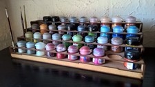 Paint Stand for 40 pots, storage Workshop Wargames table top citadel paint rack