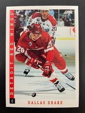 Dallas DRAKE 1993 Score Hockey #246 Detroit Red Wings
